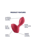 satisfyer backdoor lover is made of body friendly silicone 