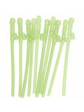 Glow In The Dark Sippy Straw 10 Pack