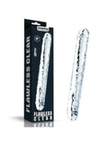 flawless clear 12" double dildo will satisfy your double penetration cravings 