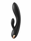 satisfyer double flex black has whisper mode for those quiet nights 