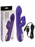 vibe couture euphoria clitoral suction rabbit vibrator has 7 powerful vibrating functions